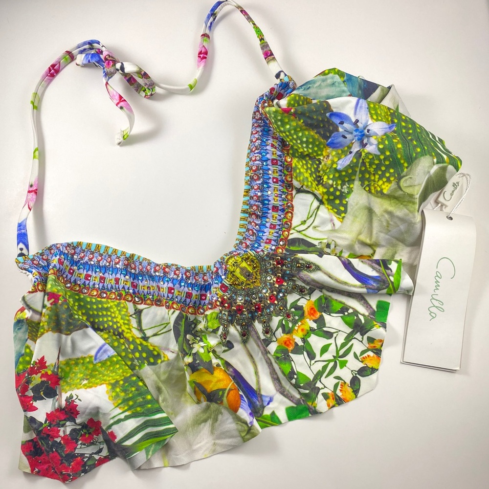 NWT CAMILLA Swim Ruffle Bikini Set